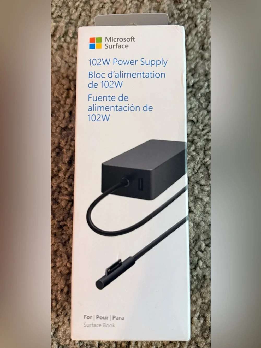 New Microsoft Surface 102W Power Supply - Black
